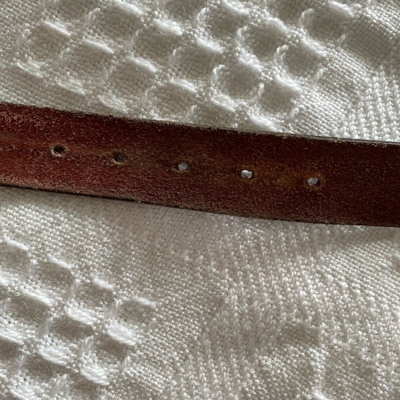 BRITISH BELT Genuine Leather Brown Belt Made in Great Britain Size 36 inch - Picture 5 of 6